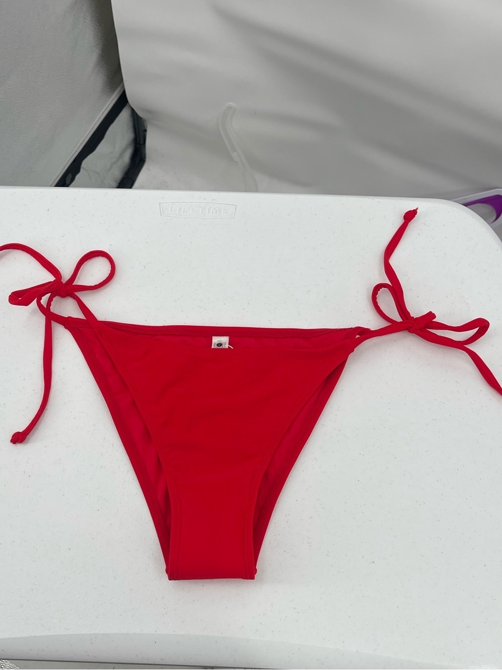 Holipick NWT red string tie bikini bottom